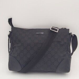 Gucci Black GG Shoulder Bag